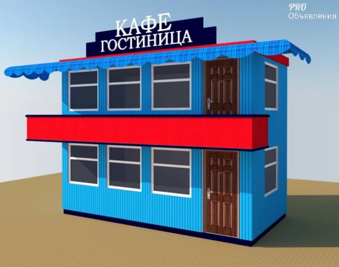 Двухэтажные строительные вагончики и временные постройки 0