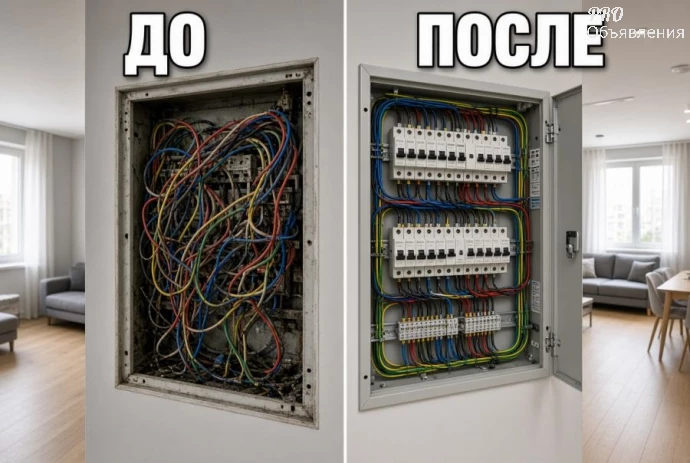 Электрик в Новосибирске. Монтаж и замена проводки, сборка щитов &laquo;под ключ&raquo;. Гарантия 0