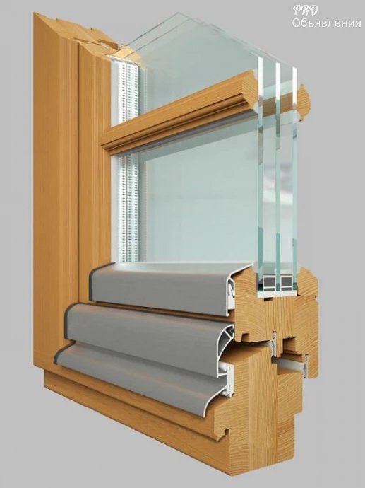Окна и фасады FENSTER из дерева и дерево-алюминия (сосна, лиственница, дуб) 3