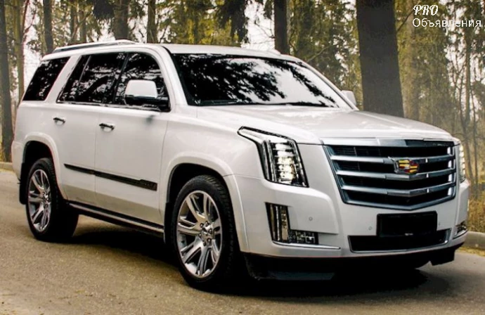VIP-трансфер и аренда Cadillac Escalade (2020) в Крыму. Белый люкс-внедорожник на 8 человек 1