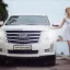 VIP-трансфер и аренда Cadillac Escalade (2020) в Крыму. Белый люкс-внедорожник на 8 человек