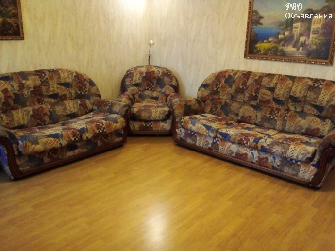 Мягкая мебель б/у (Диваны, Кресло). Продажа комплектом или по отдельности 0