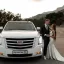 VIP-трансфер и аренда Cadillac Escalade (2020) в Крыму. Белый люкс-внедорожник на 8 человек